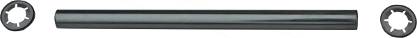 Bolzen - Stahl für Kielrolle 250mm,ø16mm