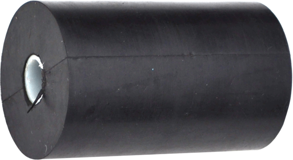 Kielrolle 100x50 mm, schwarz gerade